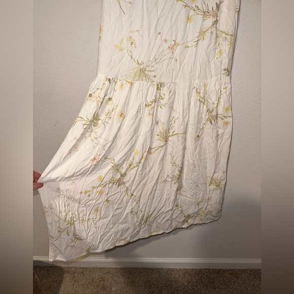 Sancia White Washed Floral Long Dress Size Medium - Picture 6 of 8